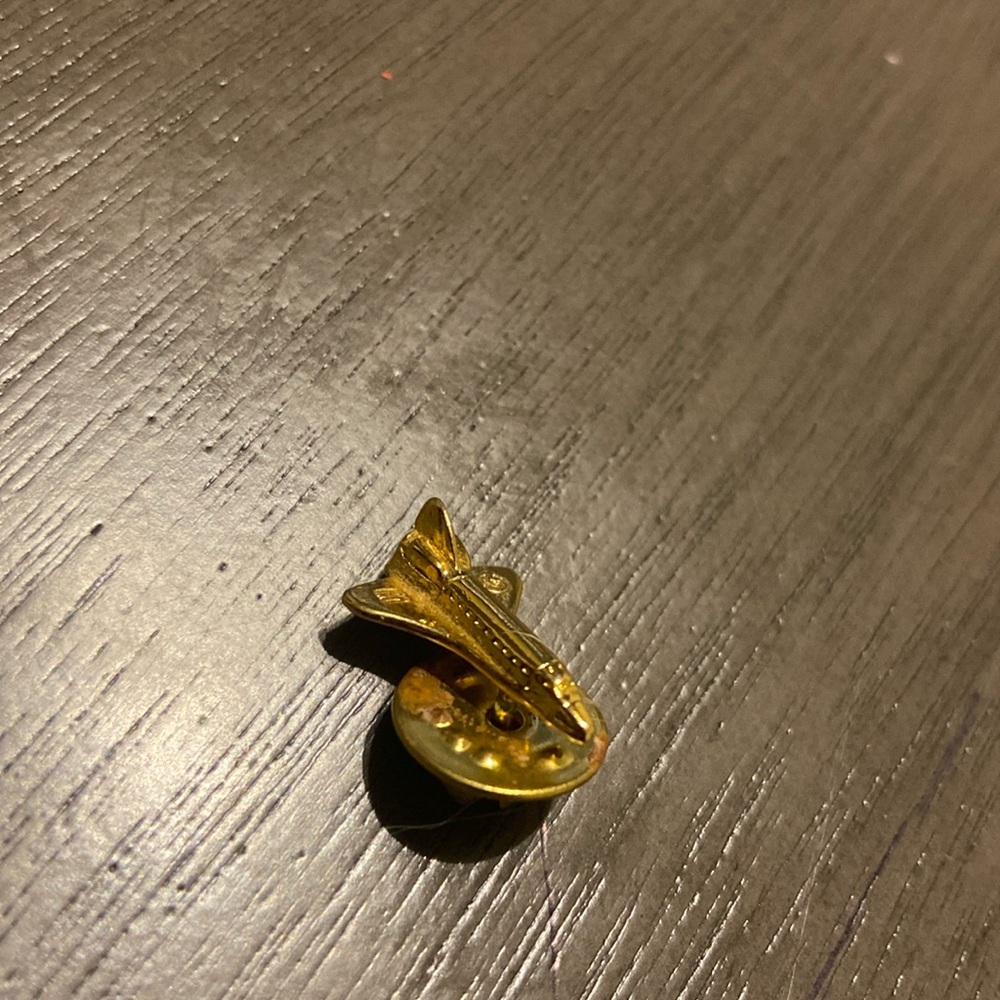 Airplane Gold Pin